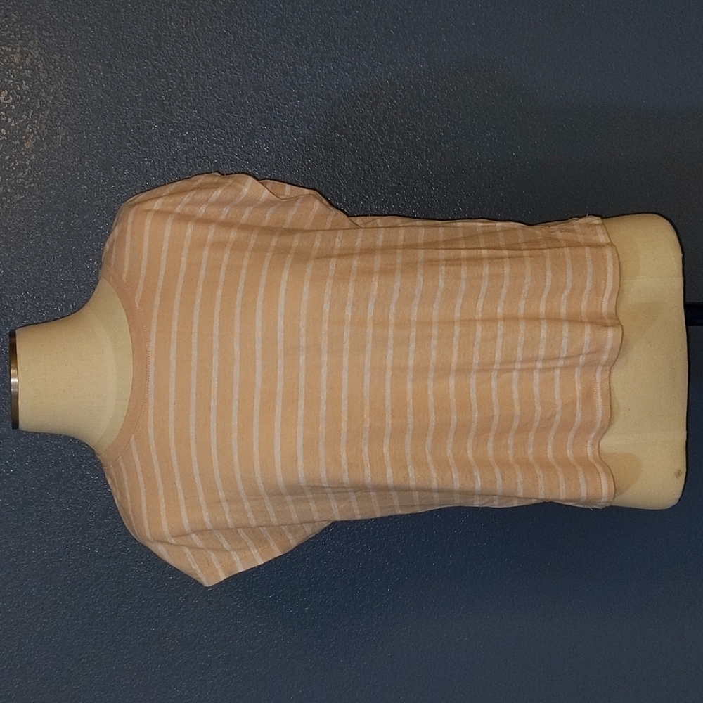 Pink striped muscle tank